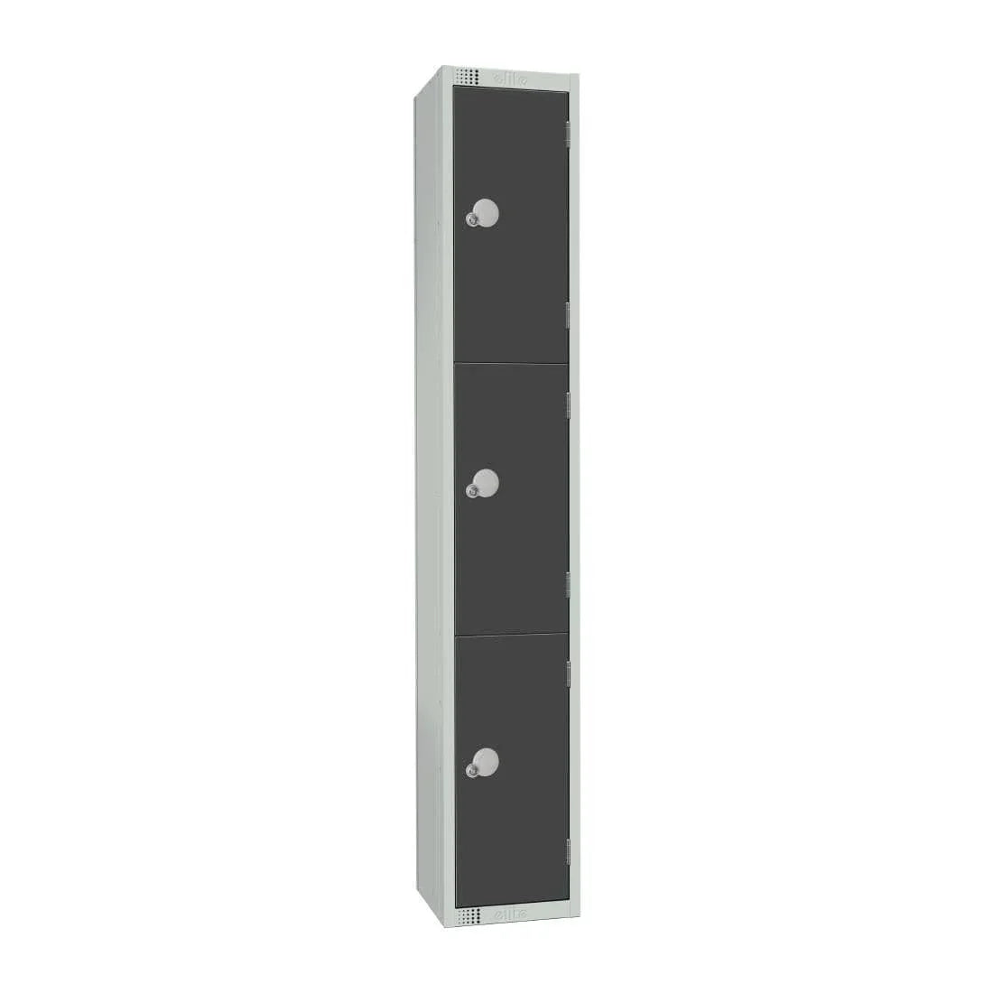 GR679-CN Elite Three Door Coin Return Locker Graphite Grey - JD Catering Equipment Solutions Ltd