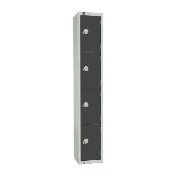 GR680-CN Elite Four Door Coin Return Locker Graphite Grey - JD Catering Equipment Solutions Ltd