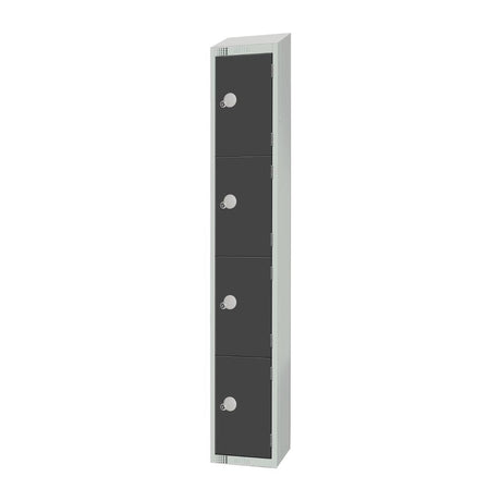 GR680-CS Elite Four Door Camlock Locker with Sloping Top Graphite Grey JD Catering Equipment Solutions Ltd