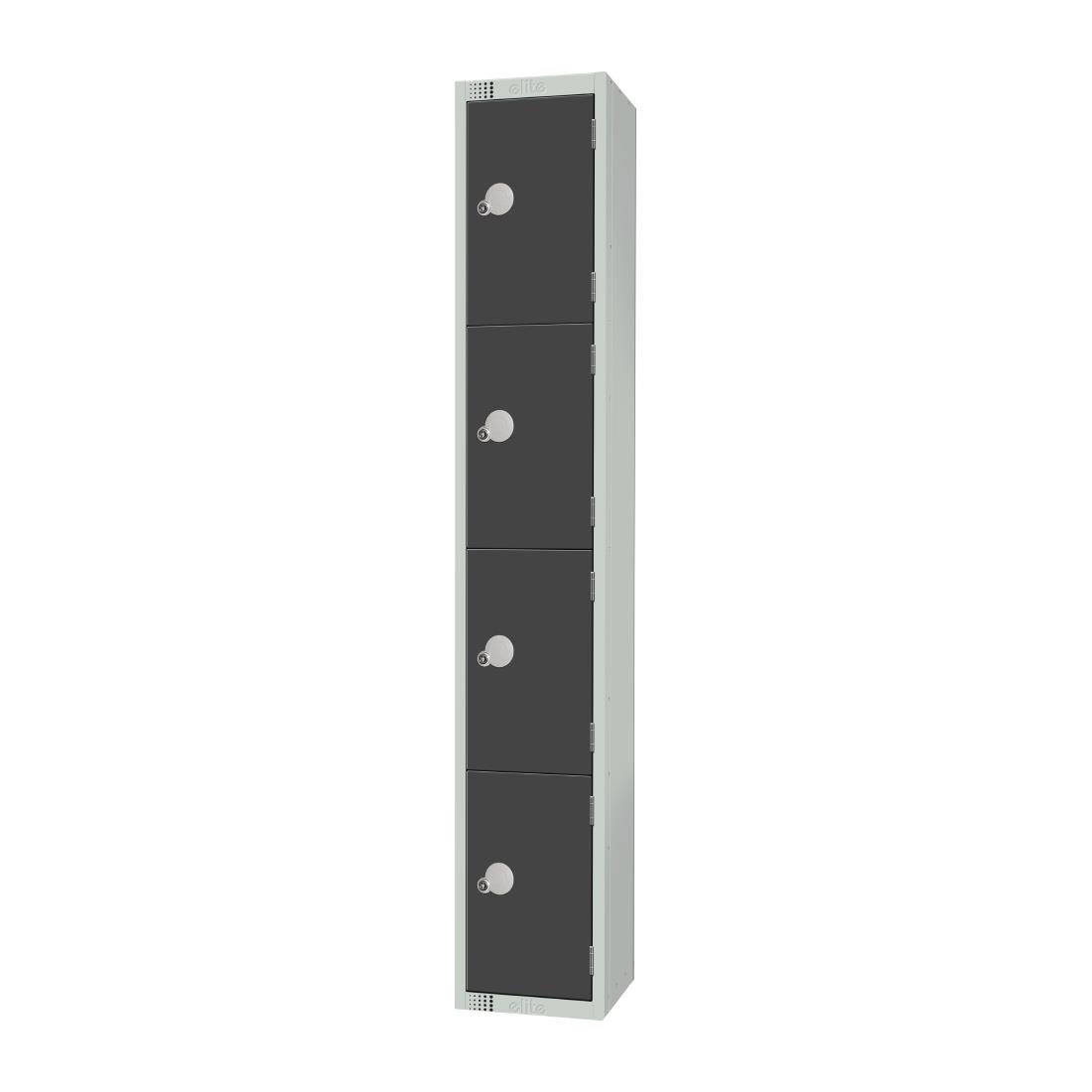 GR680-EL Elite Four Door Electronic Combination Locker Graphite Grey JD Catering Equipment Solutions Ltd