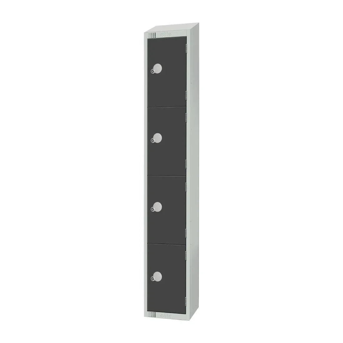 GR680-ELS Elite Four Door Electronic Combination Locker with Sloping Top Graphite Grey - JD Catering Equipment Solutions Ltd
