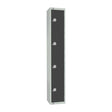 GR680-ELS Elite Four Door Electronic Combination Locker with Sloping Top Graphite Grey JD Catering Equipment Solutions Ltd