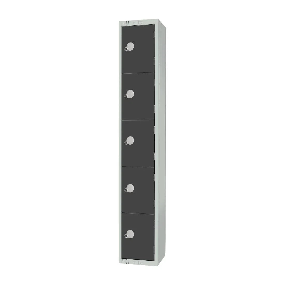 GR681-C Elite Five Door Camlock Locker Graphite Grey - JD Catering Equipment Solutions Ltd
