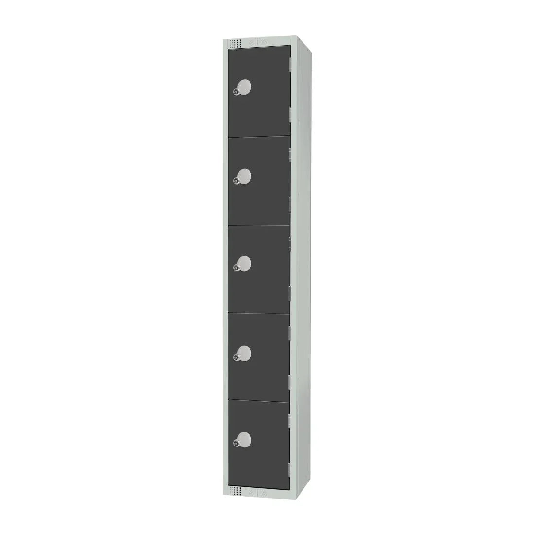 GR681-P Elite Five Door Padlock Locker Graphite Grey - JD Catering Equipment Solutions Ltd