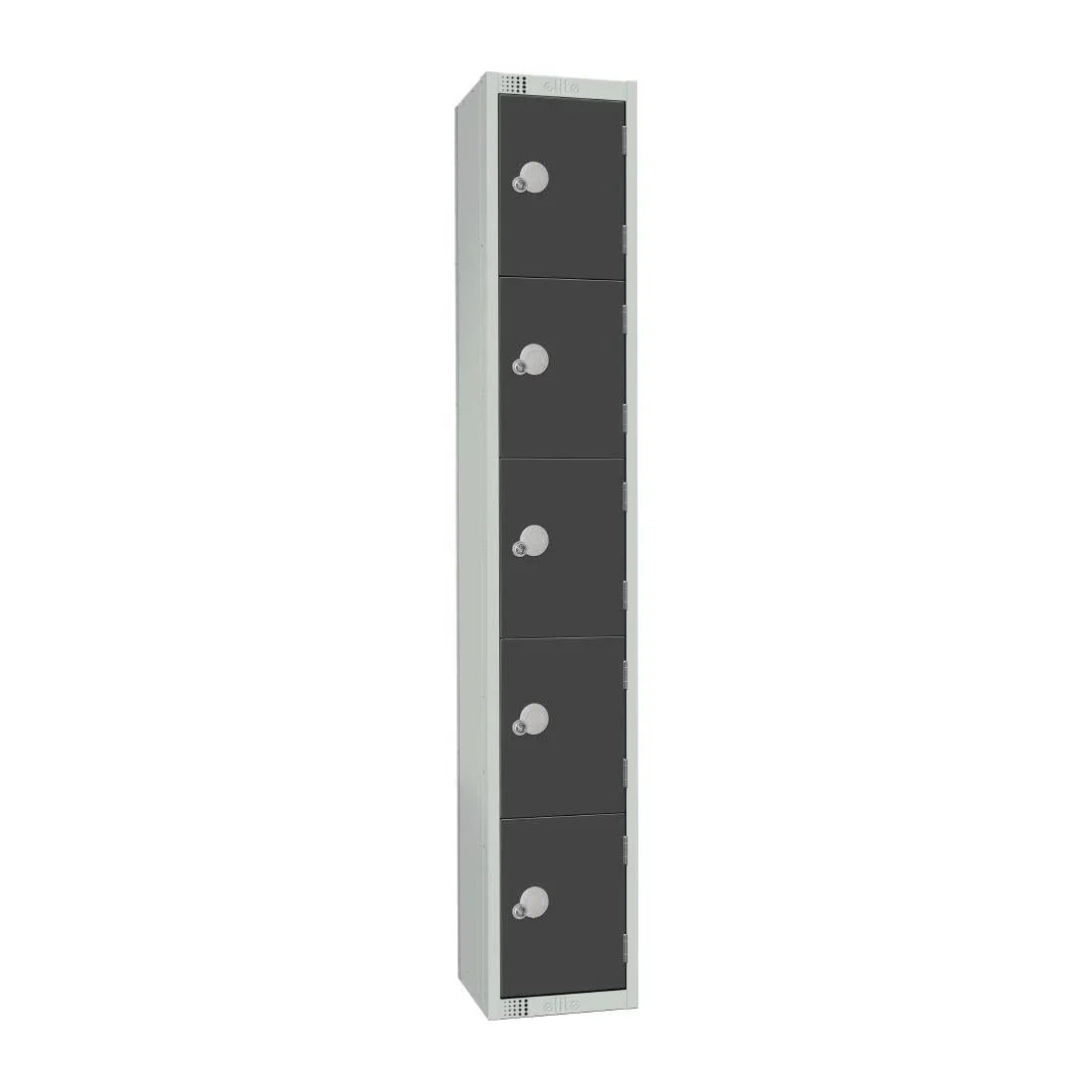 GR681-P Elite Five Door Padlock Locker Graphite Grey - JD Catering Equipment Solutions Ltd