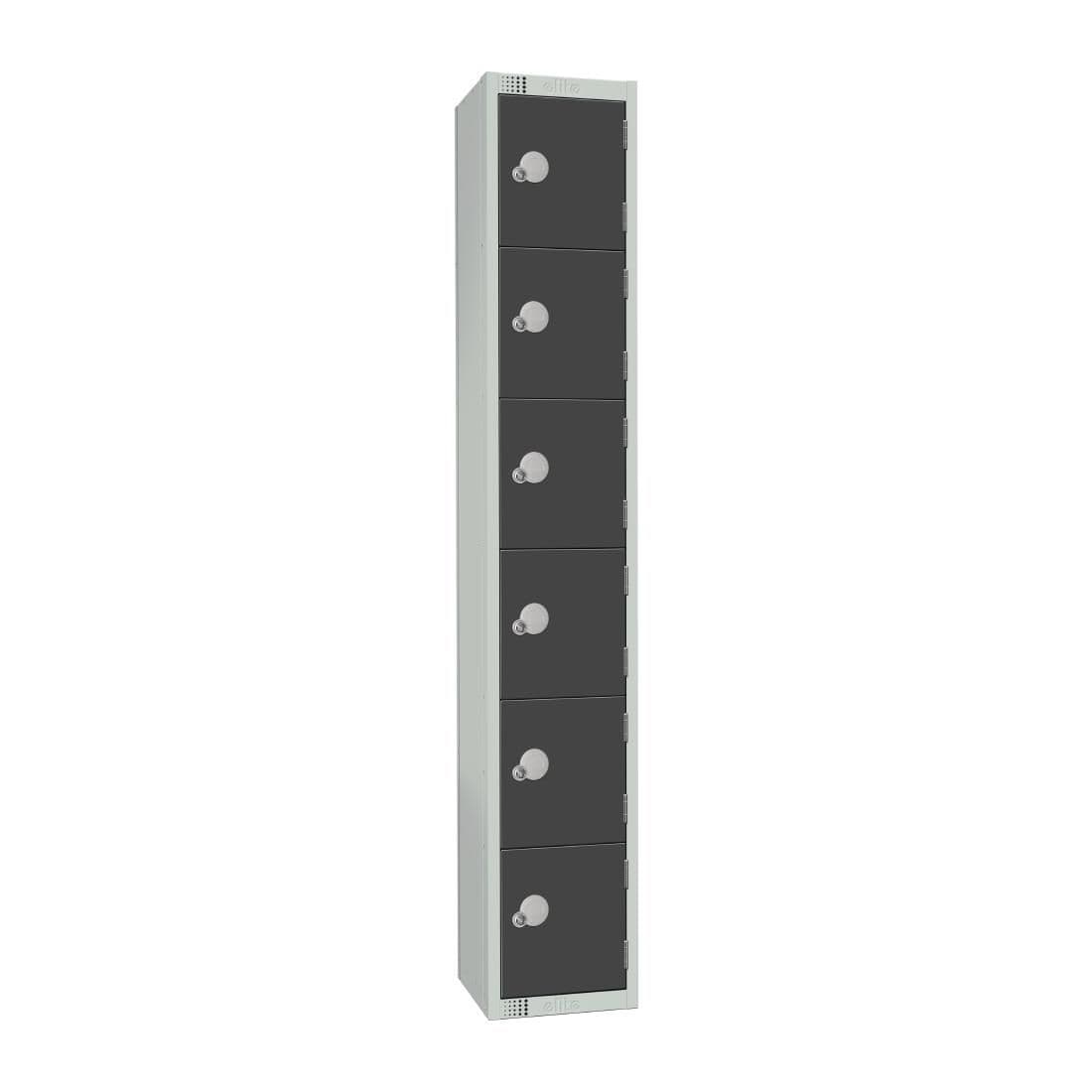 GR682-C Elite Six Door Camlock Locker Graphite Grey JD Catering Equipment Solutions Ltd