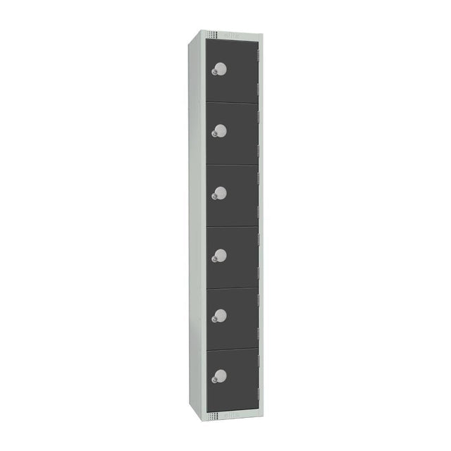 GR682-C Elite Six Door Camlock Locker Graphite Grey JD Catering Equipment Solutions Ltd