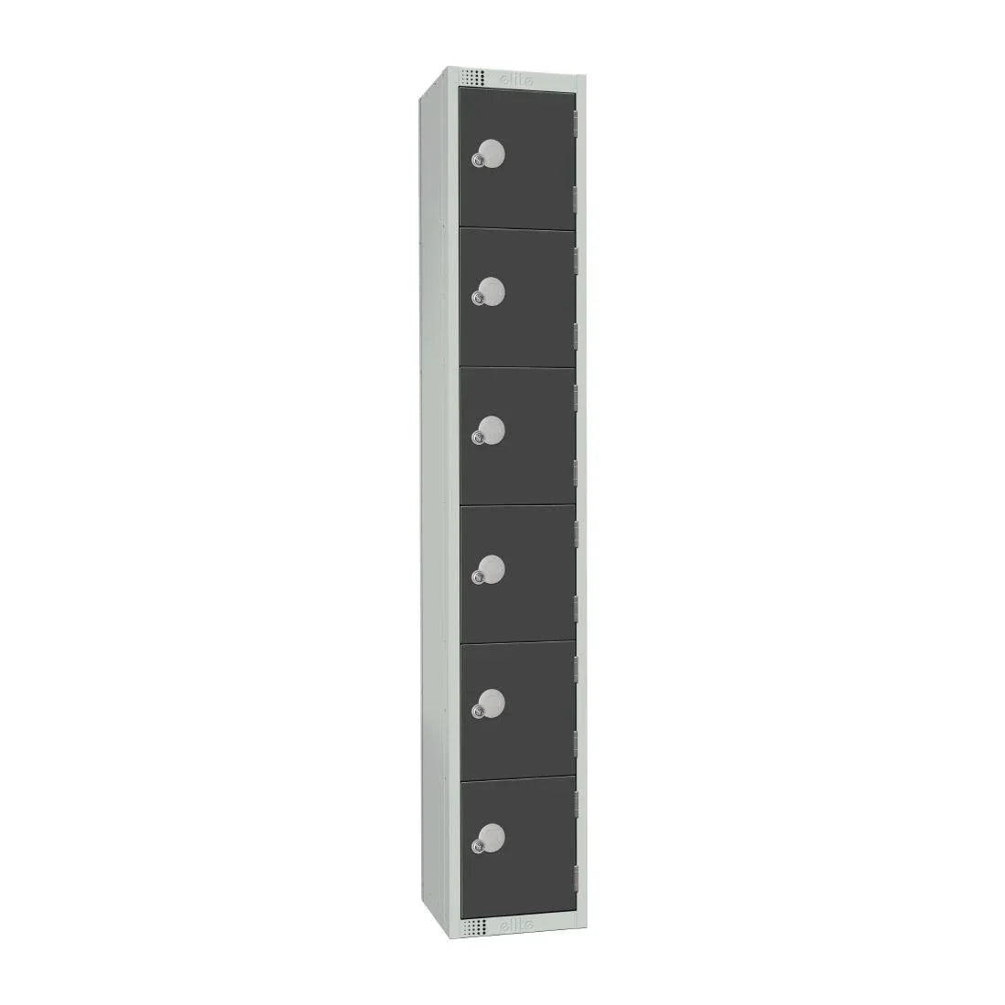 GR682-CL Elite Six Door Manual Combination Locker Locker Graphite Grey - JD Catering Equipment Solutions Ltd