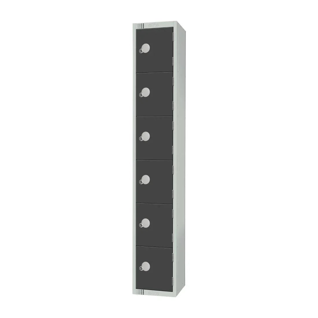 GR682-CL Elite Six Door Manual Combination Locker Locker Graphite Grey - JD Catering Equipment Solutions Ltd