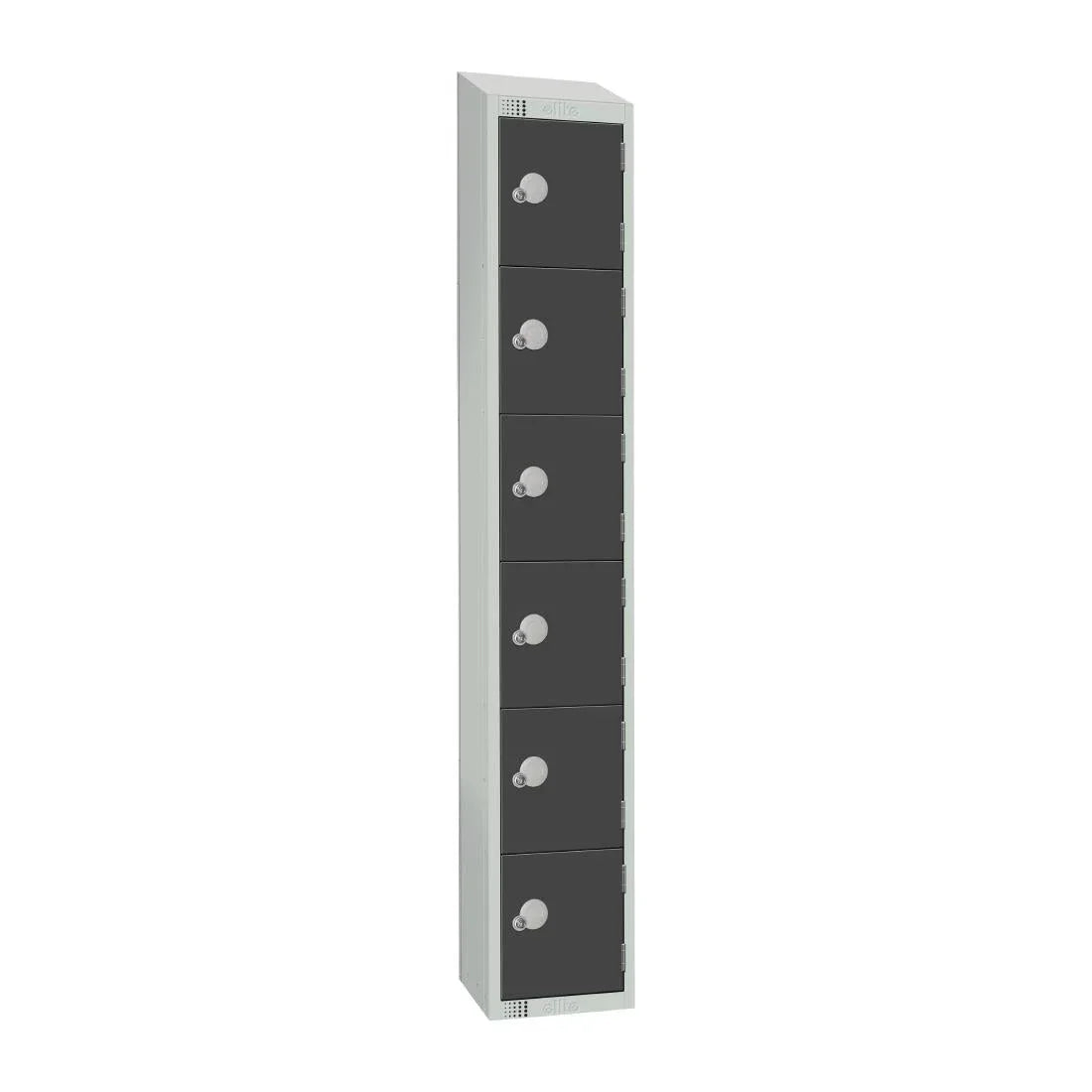 GR682-CLS Elite Six Door Manual Combination Locker Locker Graphite Grey - JD Catering Equipment Solutions Ltd