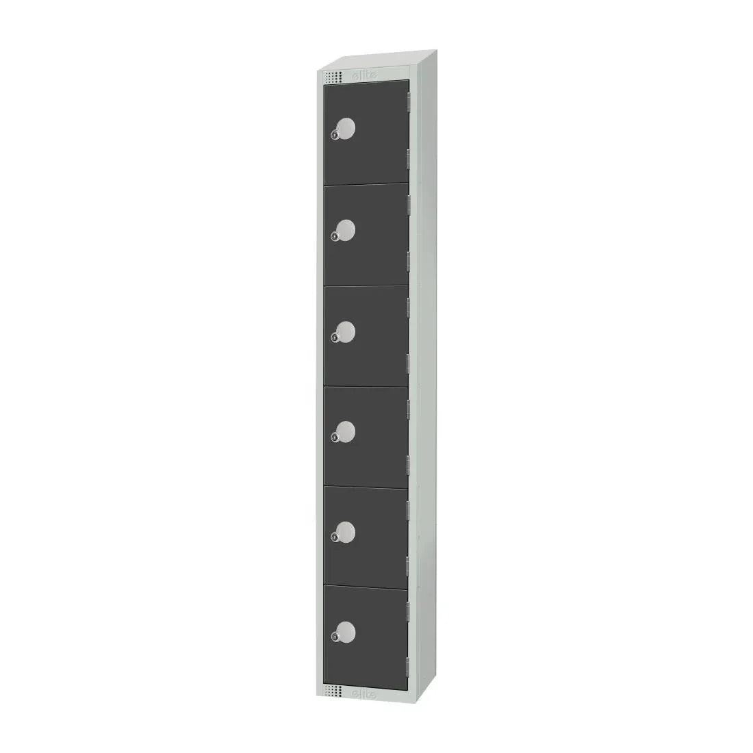 GR682-CLS Elite Six Door Manual Combination Locker Locker Graphite Grey - JD Catering Equipment Solutions Ltd