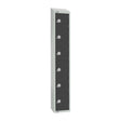 GR682-ELS Elite Six Door Electronic Combination Locker with Sloping Top Graphite Grey JD Catering Equipment Solutions Ltd