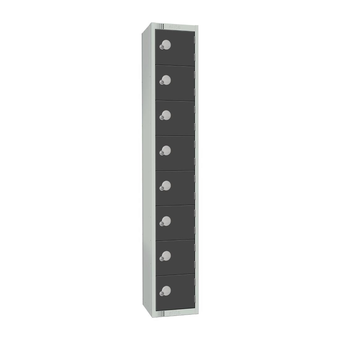 GR683-CL Elite Eight Door Manual Combination Locker Locker Graphite Grey JD Catering Equipment Solutions Ltd