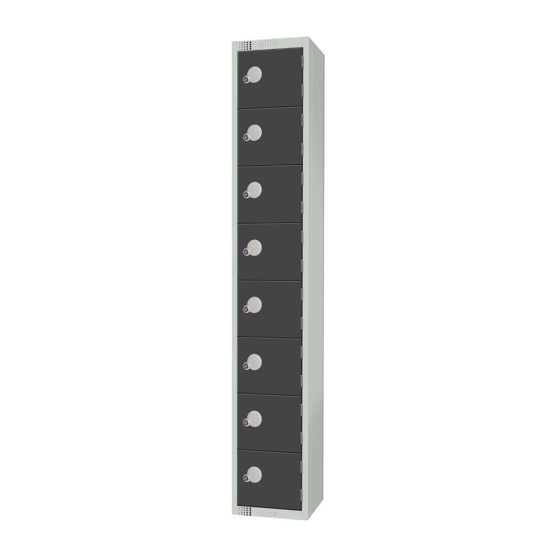 GR683-CL Elite Eight Door Manual Combination Locker Locker Graphite Grey JD Catering Equipment Solutions Ltd