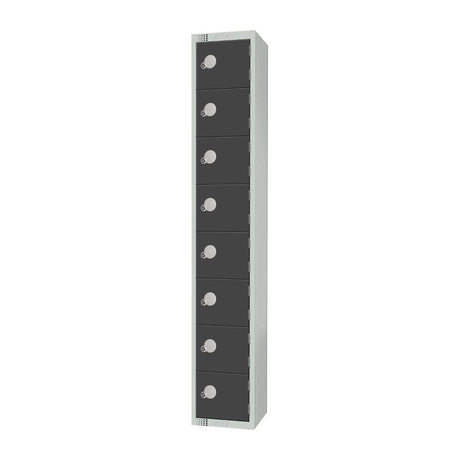GR683-CL Elite Eight Door Manual Combination Locker Locker Graphite Grey JD Catering Equipment Solutions Ltd