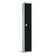 GR684-CLS Elite Single Door Manual Combination Locker Locker Black with sloping top JD Catering Equipment Solutions Ltd