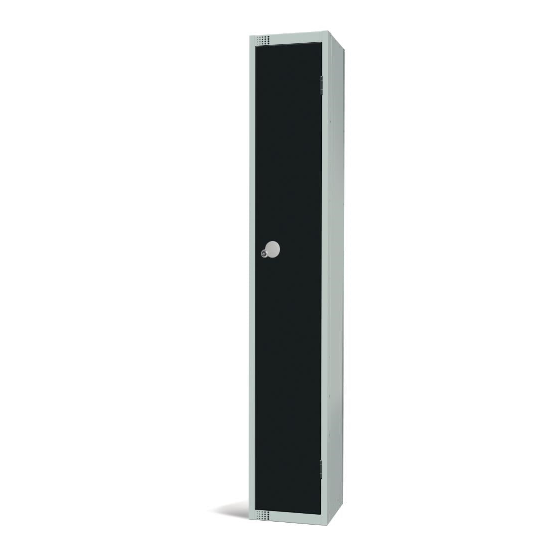 GR684-CN Elite Single Door Coin Return Locker Black JD Catering Equipment Solutions Ltd