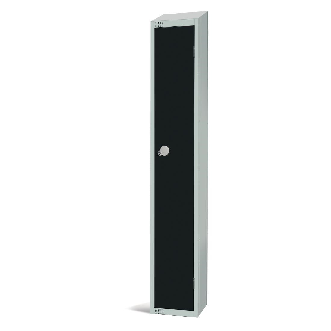 GR684-ELS Elite Single Door Electronic Combination Locker with Sloping Top Black JD Catering Equipment Solutions Ltd