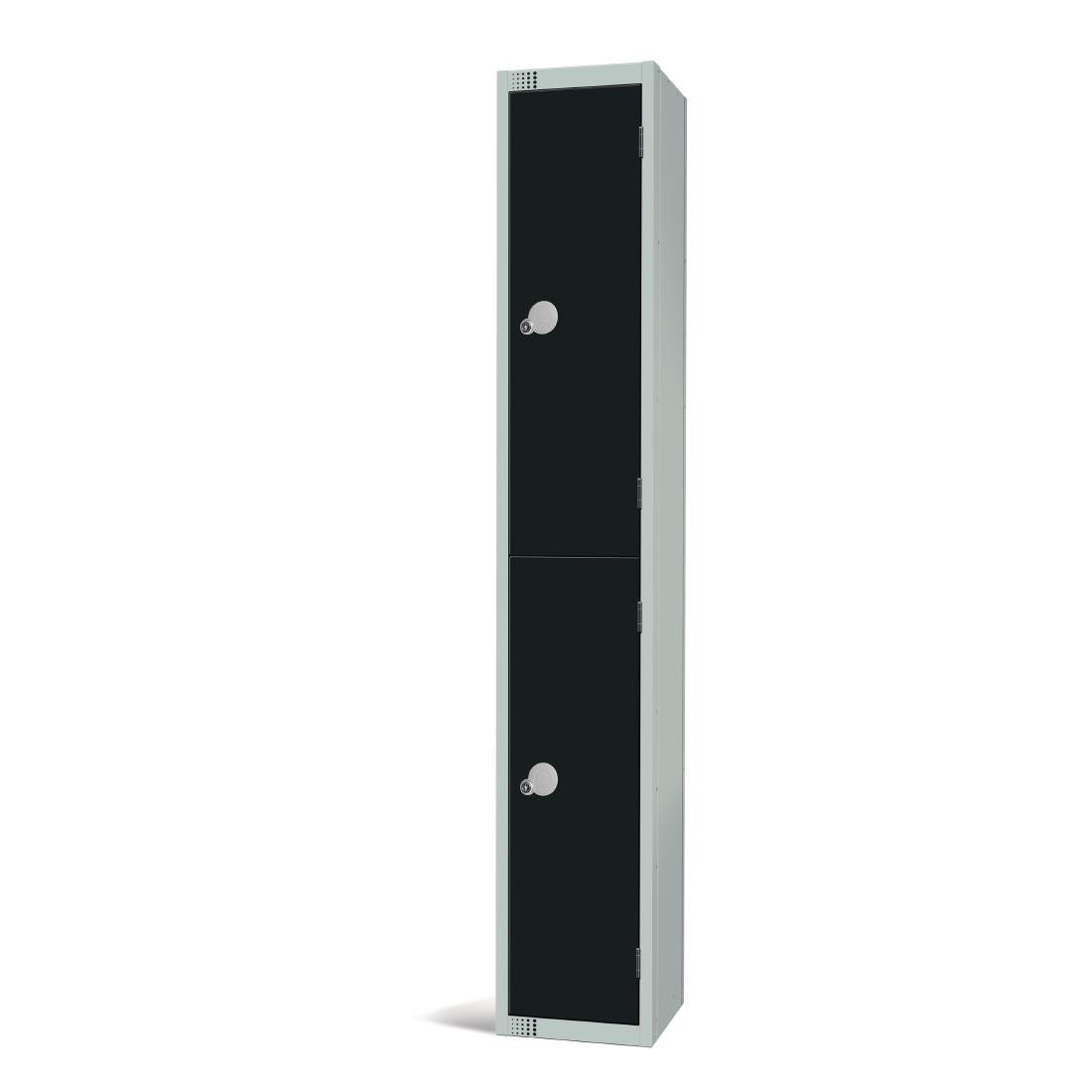 GR685-EL Elite Double Door Electronic Combination Locker Black JD Catering Equipment Solutions Ltd