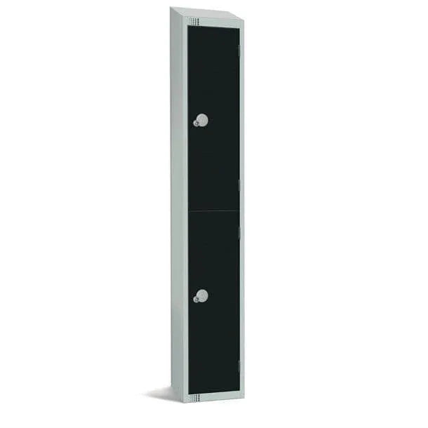 GR685-ELS Elite Double Door Electronic Combination Locker with Sloping Top Black - JD Catering Equipment Solutions Ltd
