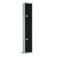GR685-P Elite Double Door Padlock Locker Black JD Catering Equipment Solutions Ltd