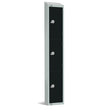 GR686-ELS Elite Three Door Electronic Combination Locker with Sloping Top Black JD Catering Equipment Solutions Ltd