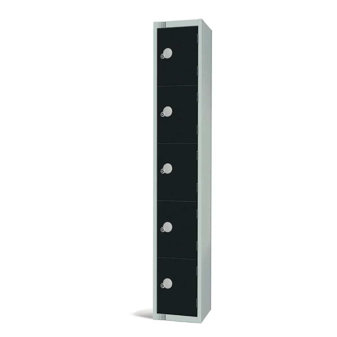 GR688-CN Elite Five Door Coin Return Locker Black - JD Catering Equipment Solutions Ltd
