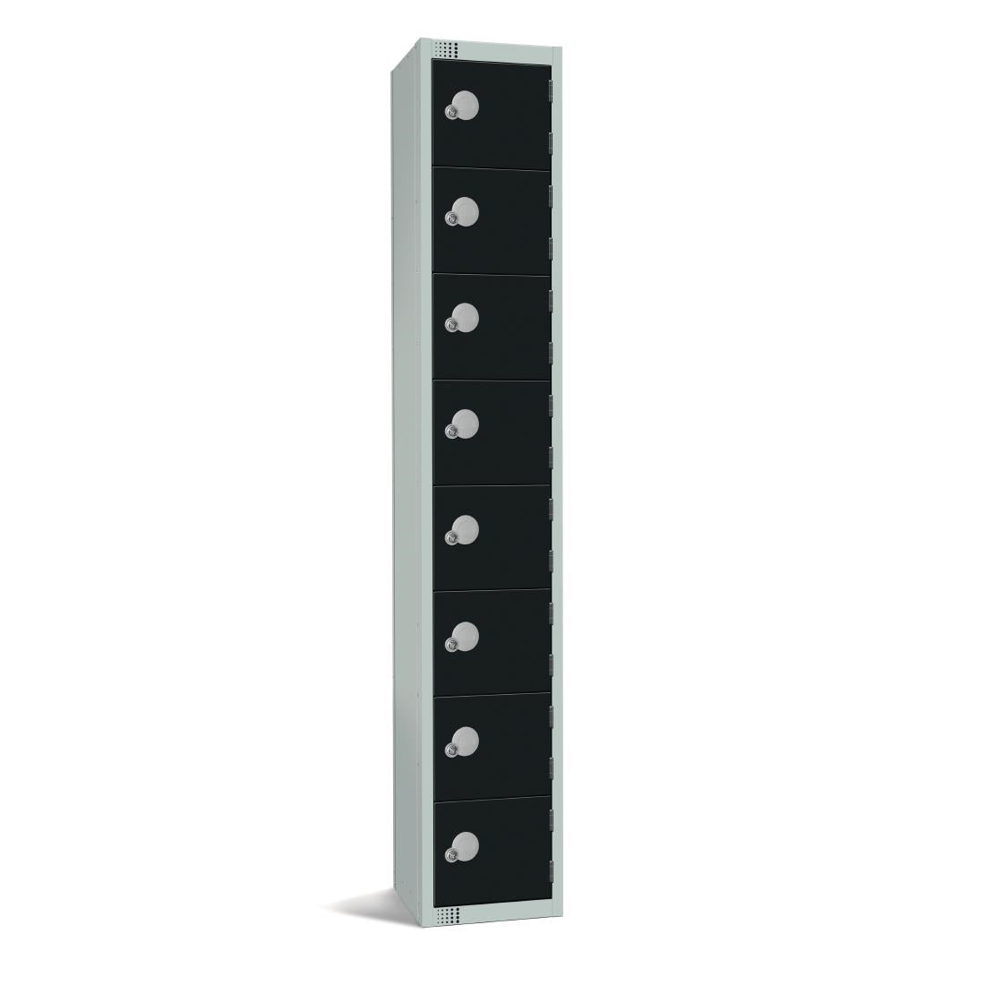 GR690-CL Elite Eight Door Manual Combination Locker Locker Black JD Catering Equipment Solutions Ltd