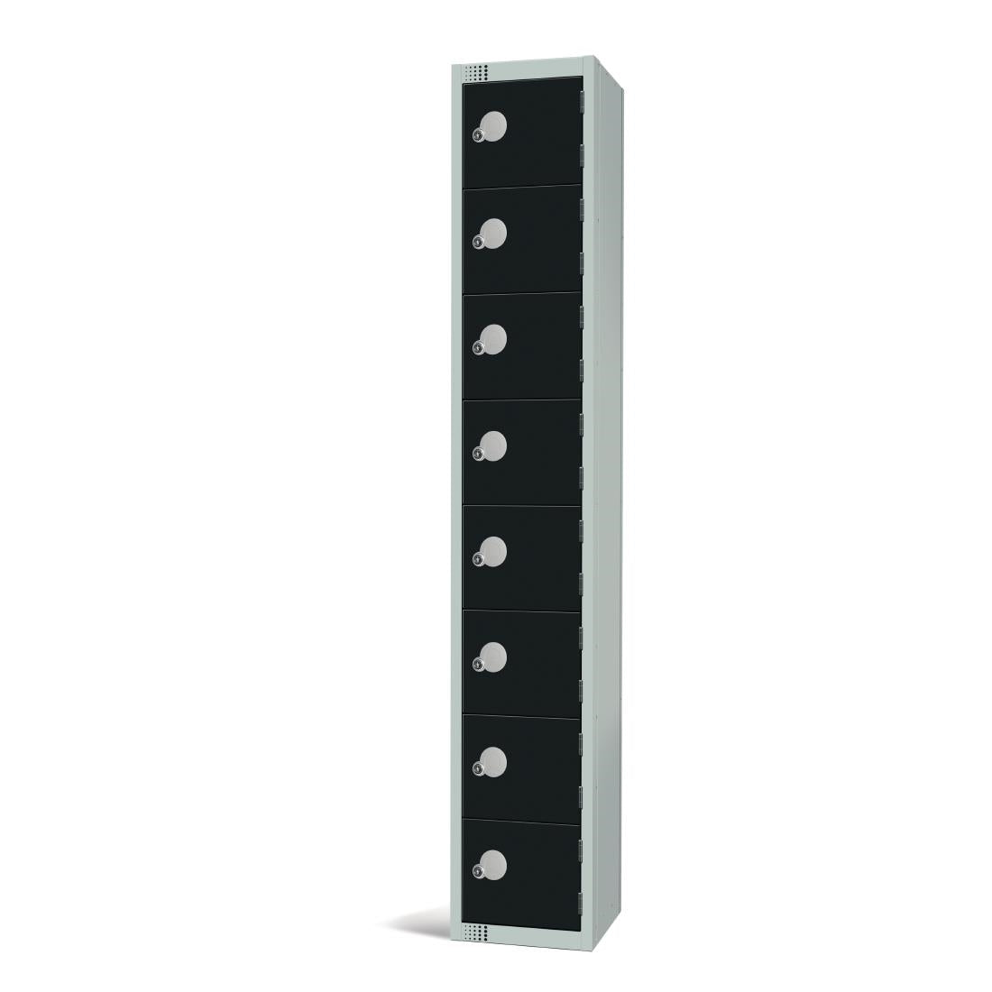 GR690-CL Elite Eight Door Manual Combination Locker Locker Black JD Catering Equipment Solutions Ltd