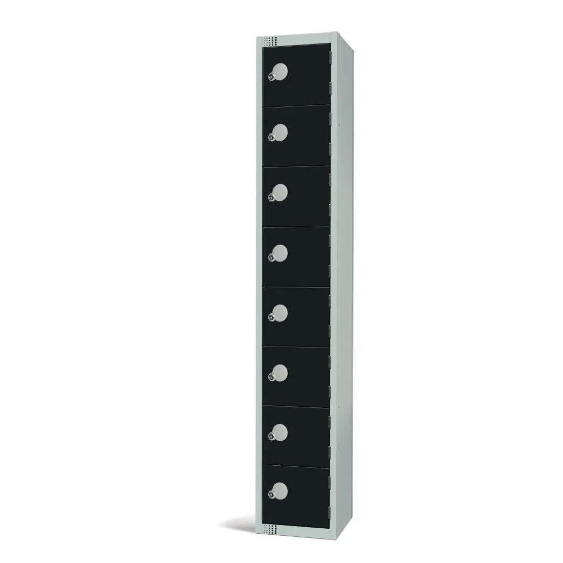 GR690-CL Elite Eight Door Manual Combination Locker Locker Black - JD Catering Equipment Solutions Ltd