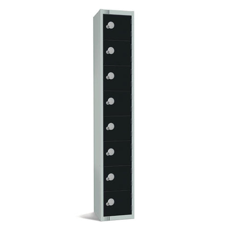 GR690-EL Elite Eight Door Electronic Combination Locker Black JD Catering Equipment Solutions Ltd