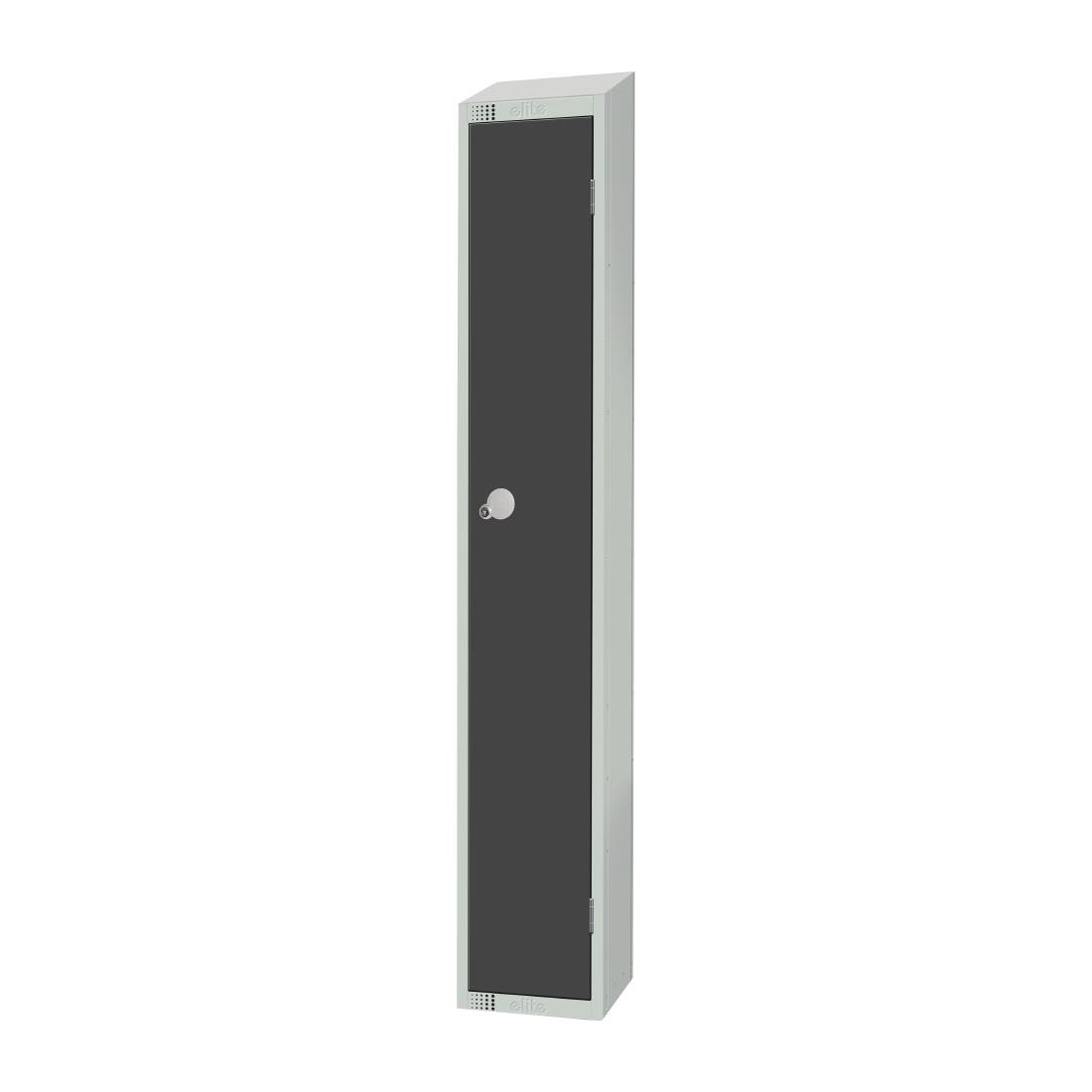 GR691-ELS Elite Single Door Electronic Combination Locker with Sloping Top Graphite Grey JD Catering Equipment Solutions Ltd