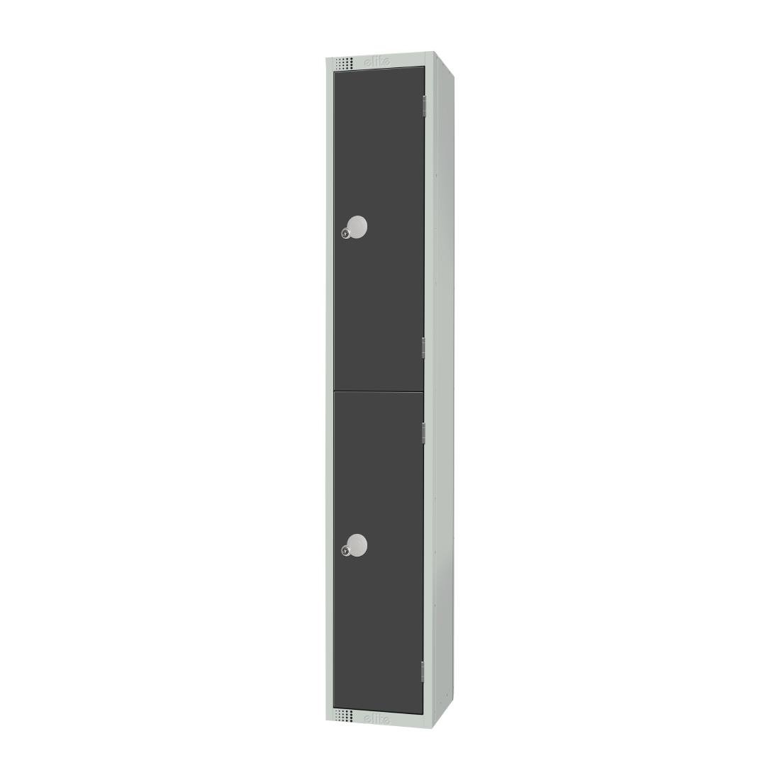 GR692-CL Elite Double Door Manual Combination Locker Locker Graphite Grey JD Catering Equipment Solutions Ltd