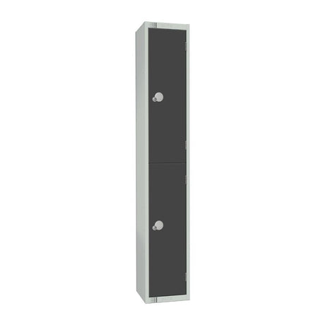 GR692-CL Elite Double Door Manual Combination Locker Locker Graphite Grey JD Catering Equipment Solutions Ltd