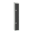 GR692-CNS Elite Double Door Coin Return Locker with Sloping Top Graphite Grey JD Catering Equipment Solutions Ltd