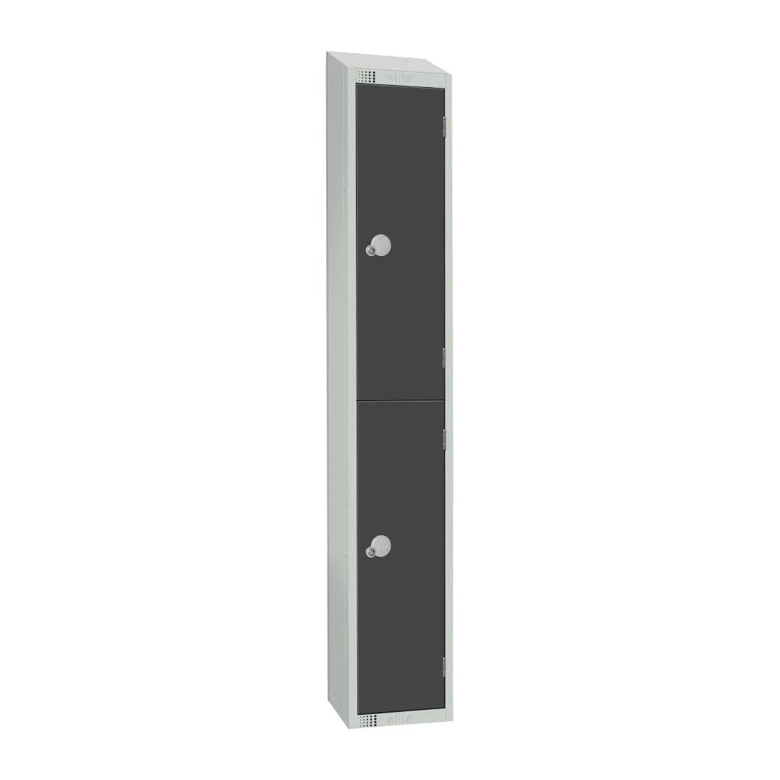 GR692-ELS Elite Double Door Electronic Combination Locker with Sloping Top Graphite Grey - JD Catering Equipment Solutions Ltd