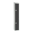 GR692-PS Elite Double Door Padlock Locker Graphite Grey with Sloping Top JD Catering Equipment Solutions Ltd