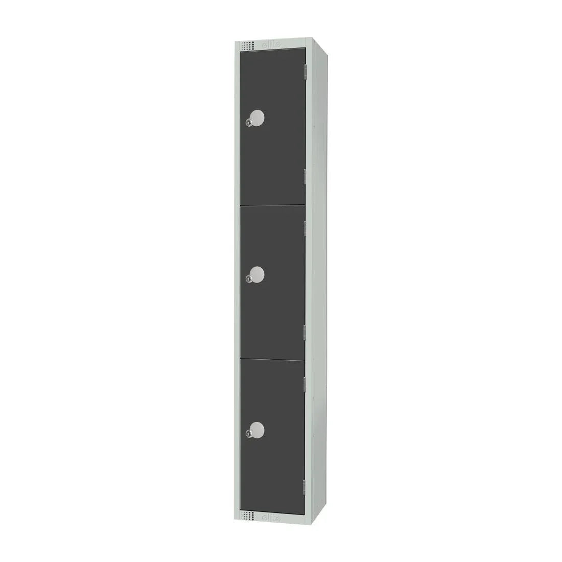 GR693-CL Elite Three Door Manual Combination Locker Locker Graphite Grey - JD Catering Equipment Solutions Ltd