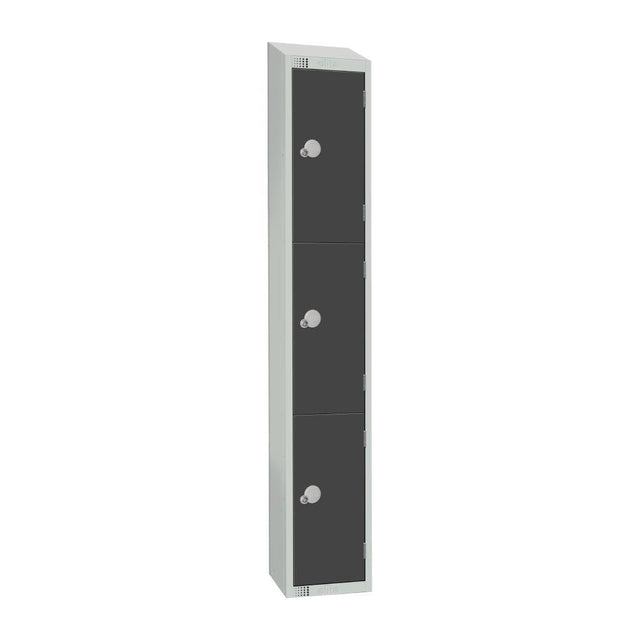 GR693-CLS Elite Three Door Manual Combination Locker Locker Graphite Grey JD Catering Equipment Solutions Ltd