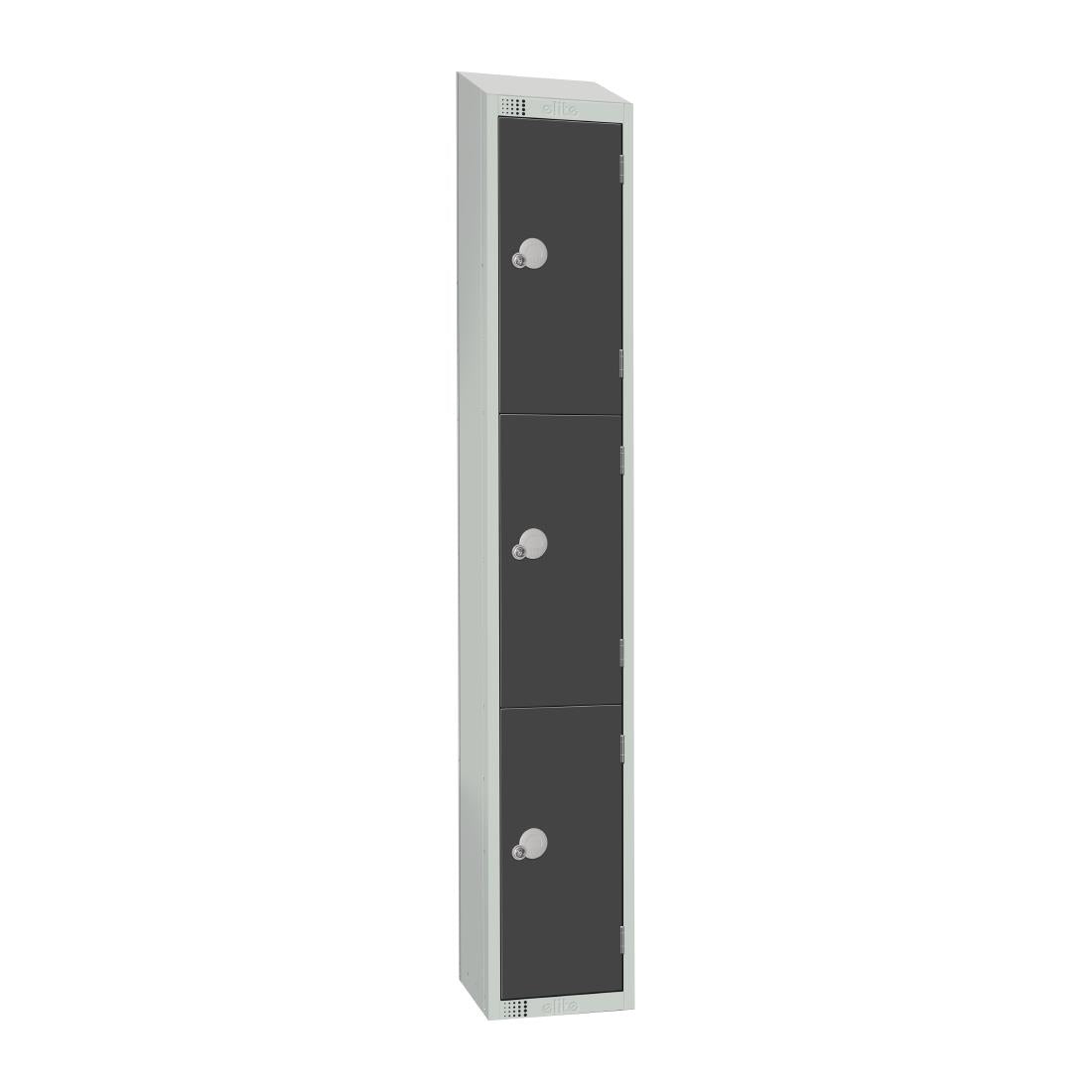 GR693-CLS Elite Three Door Manual Combination Locker Locker Graphite Grey JD Catering Equipment Solutions Ltd
