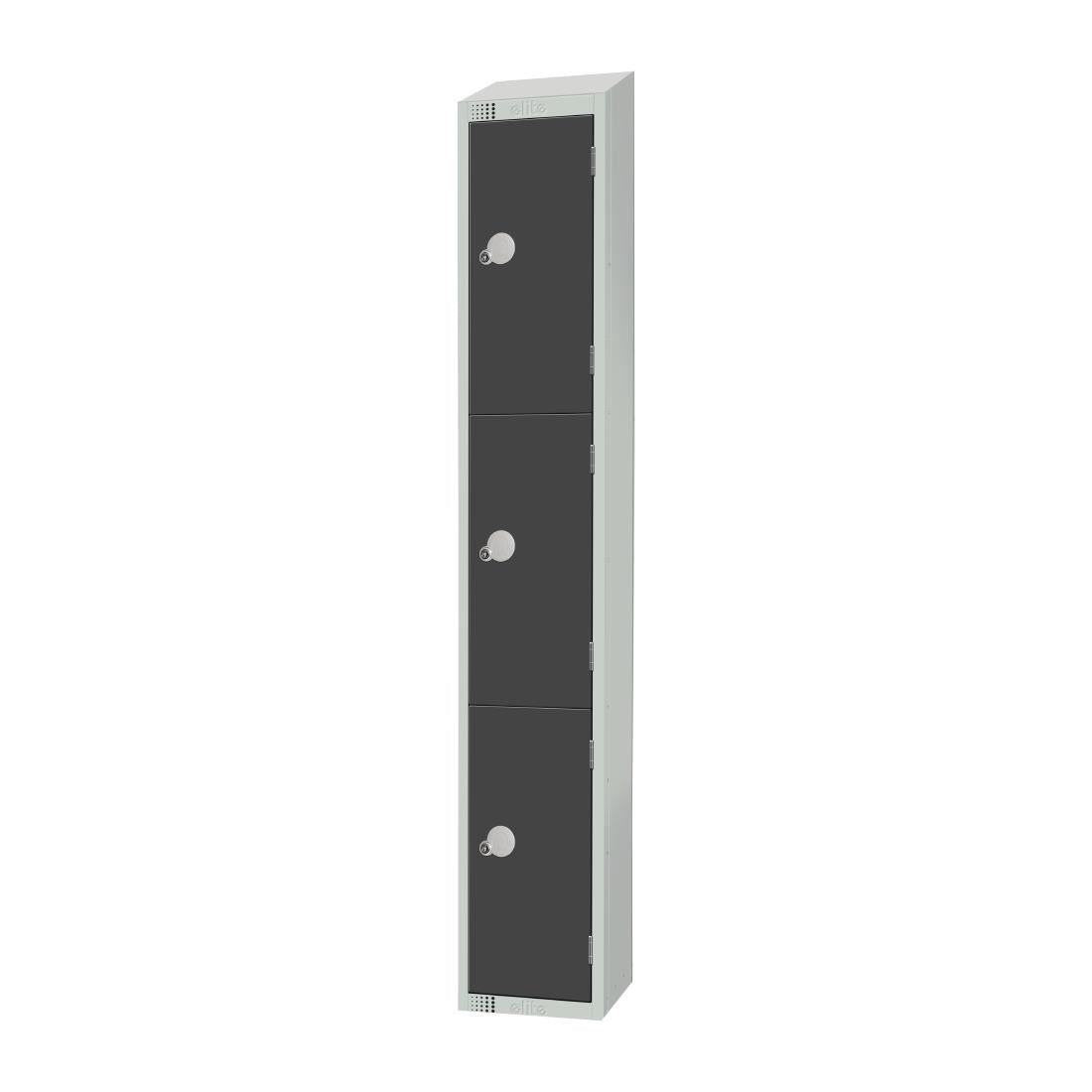 GR693-CLS Elite Three Door Manual Combination Locker Locker Graphite Grey JD Catering Equipment Solutions Ltd