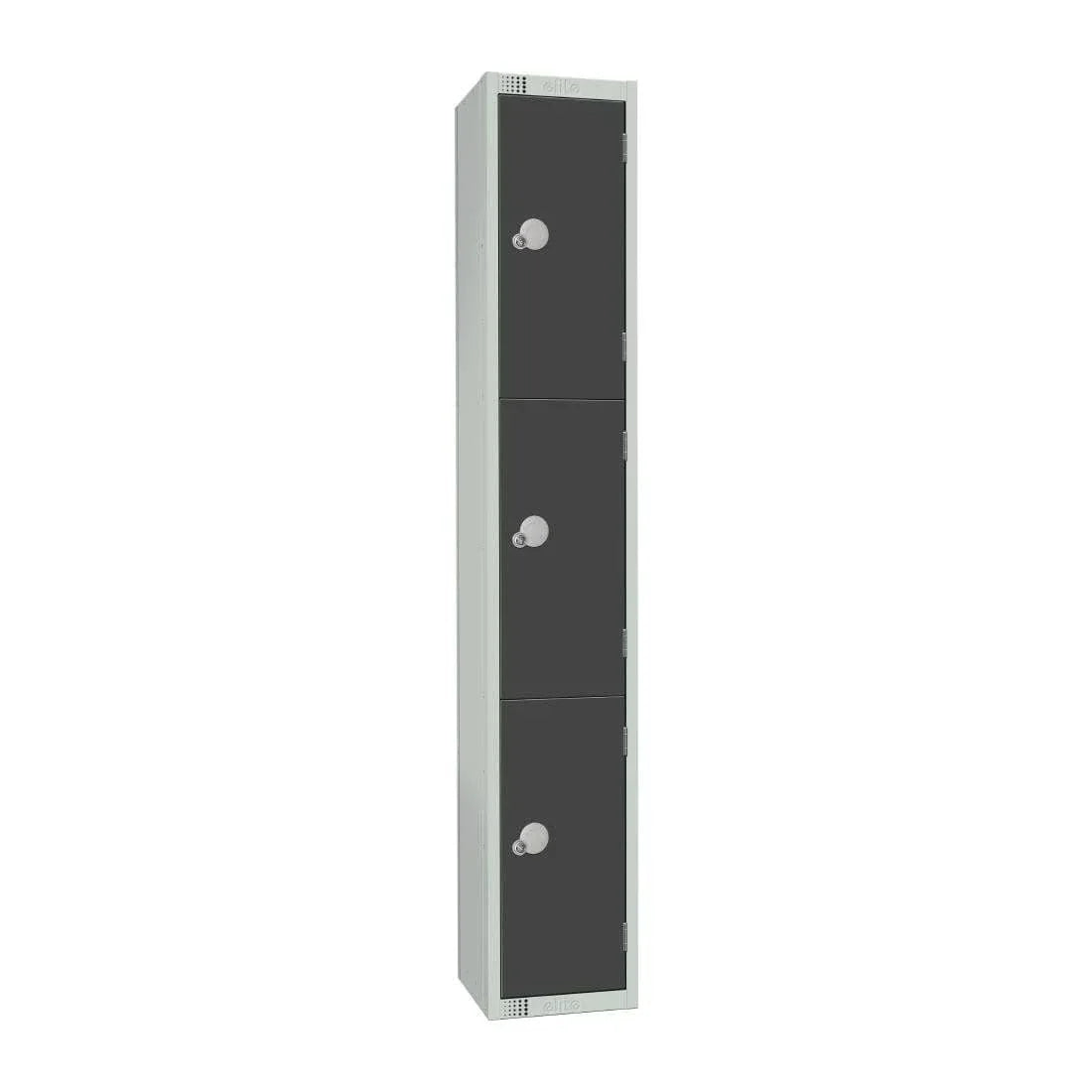 GR693-EL Elite Three Door Electronic Combination Locker Graphite Grey - JD Catering Equipment Solutions Ltd