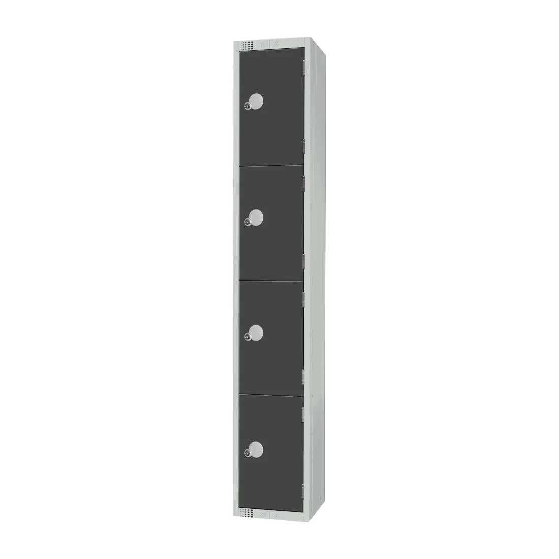 GR694-CN Elite Four Door Coin Return Locker Graphite Grey - JD Catering Equipment Solutions Ltd
