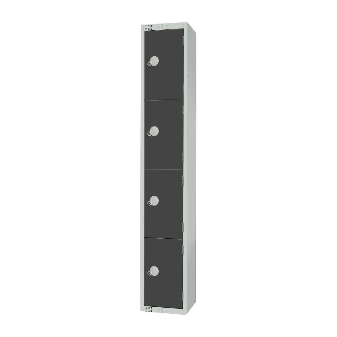 GR694-EL Elite Four Door Electronic Combination Locker Graphite Grey JD Catering Equipment Solutions Ltd