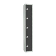 GR695-CN Elite Five Door Coin Return Locker Graphite Grey JD Catering Equipment Solutions Ltd