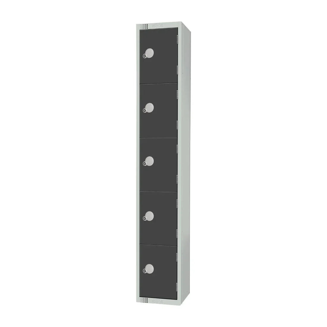 GR695-P Elite Five Door Padlock Locker Graphite Grey - JD Catering Equipment Solutions Ltd