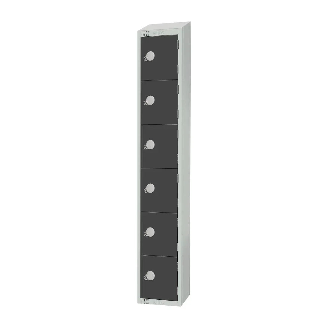 GR696-CL Elite Six Door Manual Combination Locker Locker Graphite Grey - JD Catering Equipment Solutions Ltd