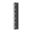 GR696-CL Elite Six Door Manual Combination Locker Locker Graphite Grey JD Catering Equipment Solutions Ltd