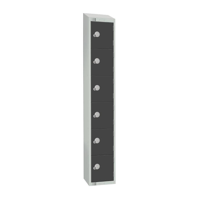 GR696-CLS Elite Six Door Manual Combination Locker Locker Graphite Grey JD Catering Equipment Solutions Ltd