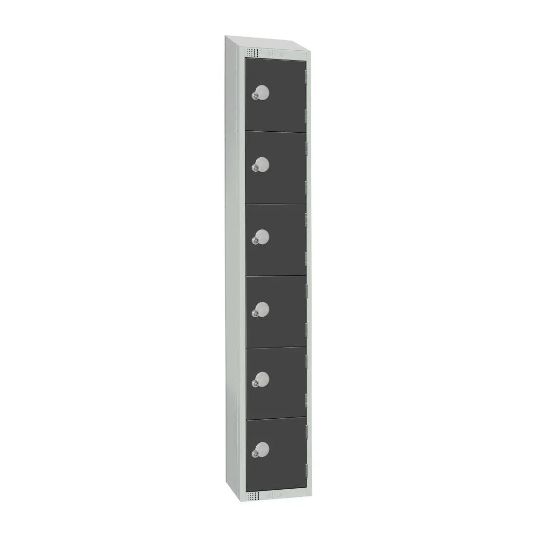 GR696-CLS Elite Six Door Manual Combination Locker Locker Graphite Grey - JD Catering Equipment Solutions Ltd